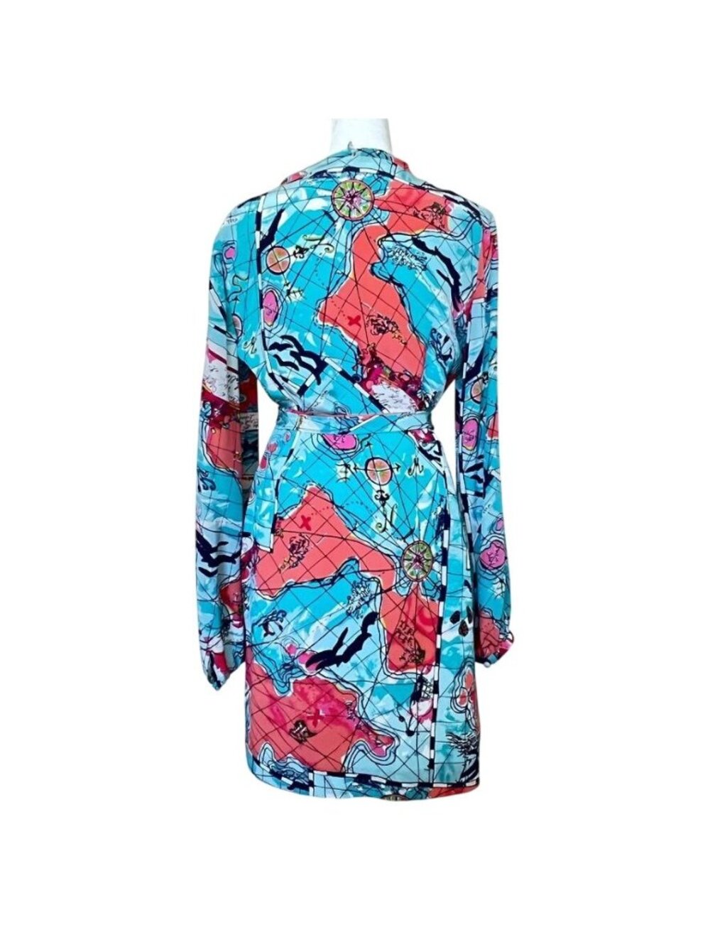 Lilly Pulitzer Sz 6 Connie Dress X Marks The Spot Silk Resort Preppy Lightweight - Picture 2 of 14